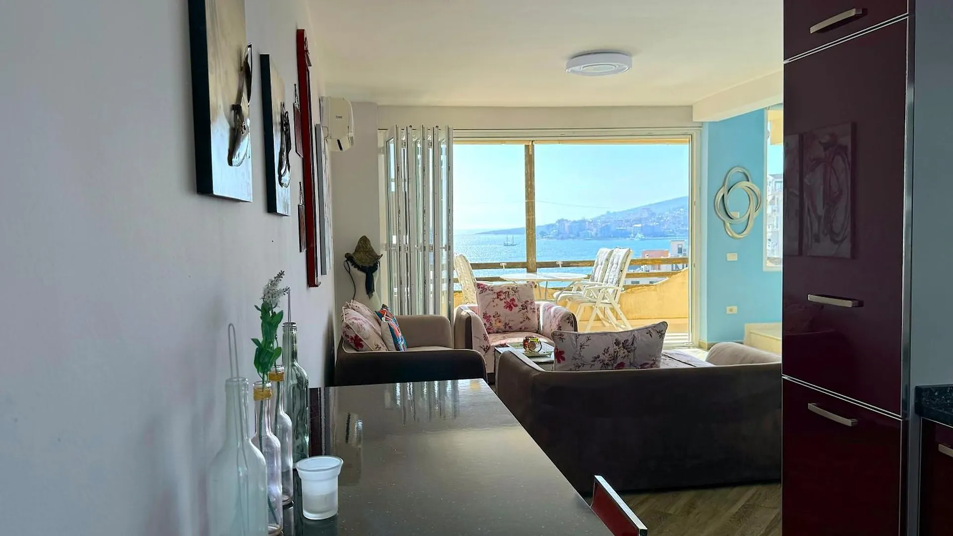 Luxury Diva Sea View Apartment, Bougainville Bay Sarandë Lejlighed